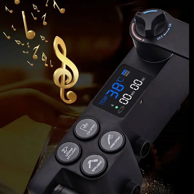 Смеситель для душа с термостатом и светодиодным дисплеем 4 функции - купить по