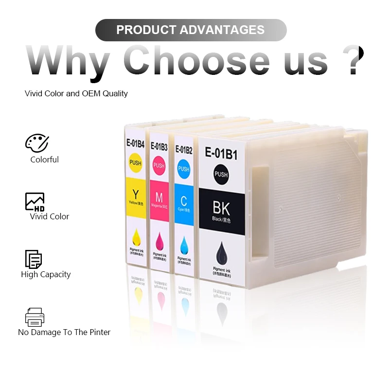 Для картриджей Epson совместимых с оригинальными чернилами 90 мл/240 мл