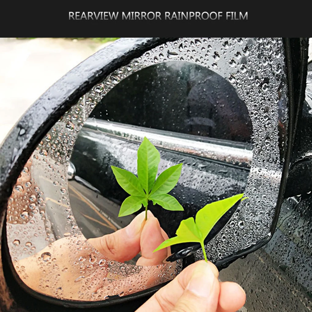

2 шт., водонепроницаемая противотуманная пленка для зеркала заднего вида