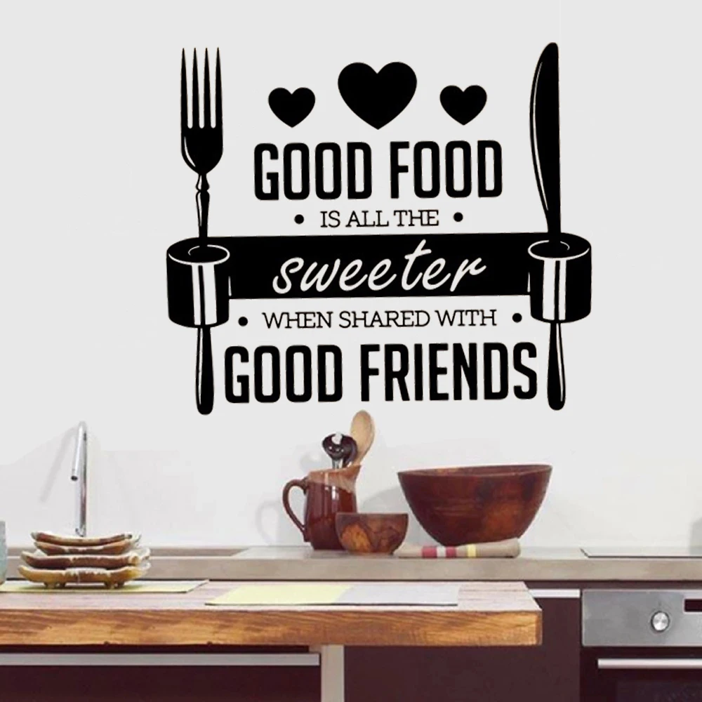 Виниловые настенные наклейки милая зеленая ложка фотообои для кухни ресторана