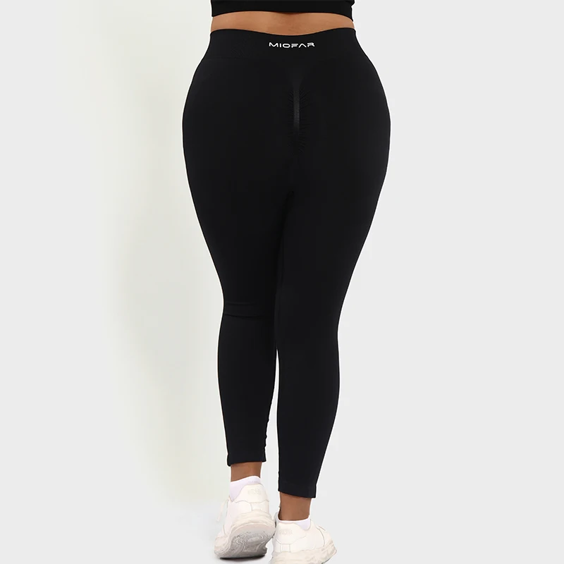 Plus Size Women's Leggings Black Seamless Sports Yoga Pants Gym Fitness Workout Push Up High Waist Women Clothing 2023 L-3XL