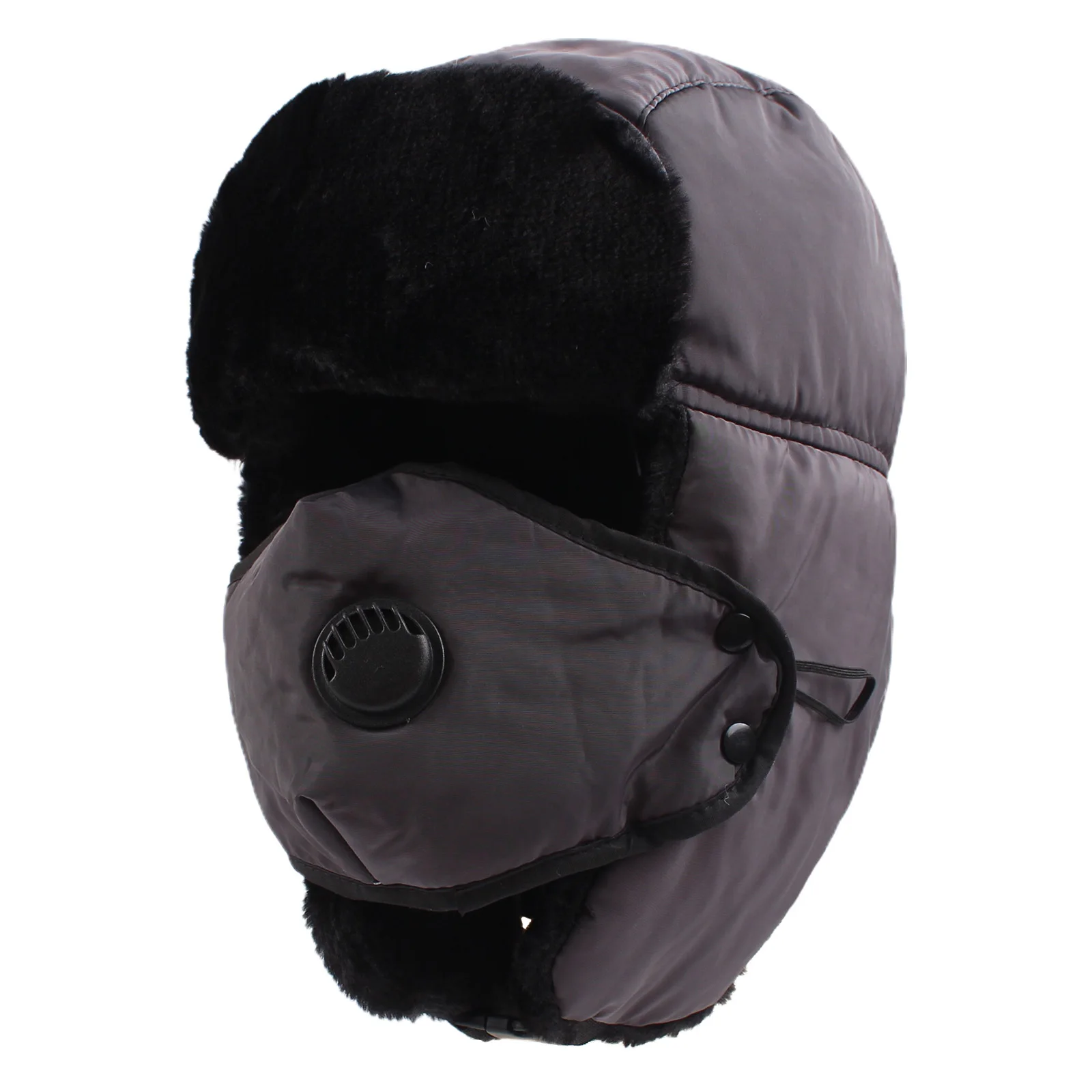 

Winter Mask Earflaps Hats For Men Windproof Warm Women Face Mask Hat Trapper Trooper Hat for Adult