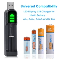 usb universal charger for aa aaa aaaa n size battery ni mh battery