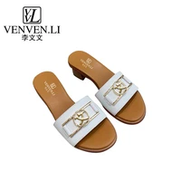 hot release of french vvl 2022 summer new slippers womens shoes soft leather top luxury standard manufacturing fine packaging