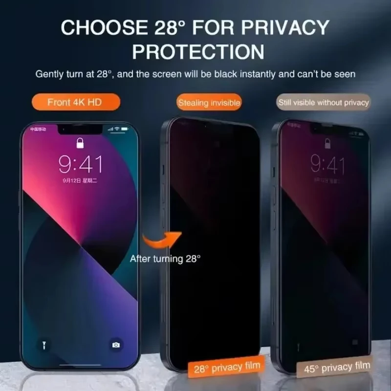 1-4 шт. антишпионское стекло для Xiaomi Redmi Note 12 11 10 9 8 Pro 13 10C 12C 13C Poco X3 X5 Pro Mi 13T 12T 11T Pro 11 12 Lite 13 14