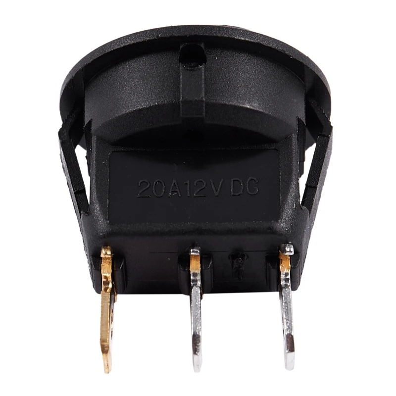 2Set 12V LED Inverter Rocking Rocker Switch With DC 5V Blue Pilot Light Momentary Action Pushbutton |