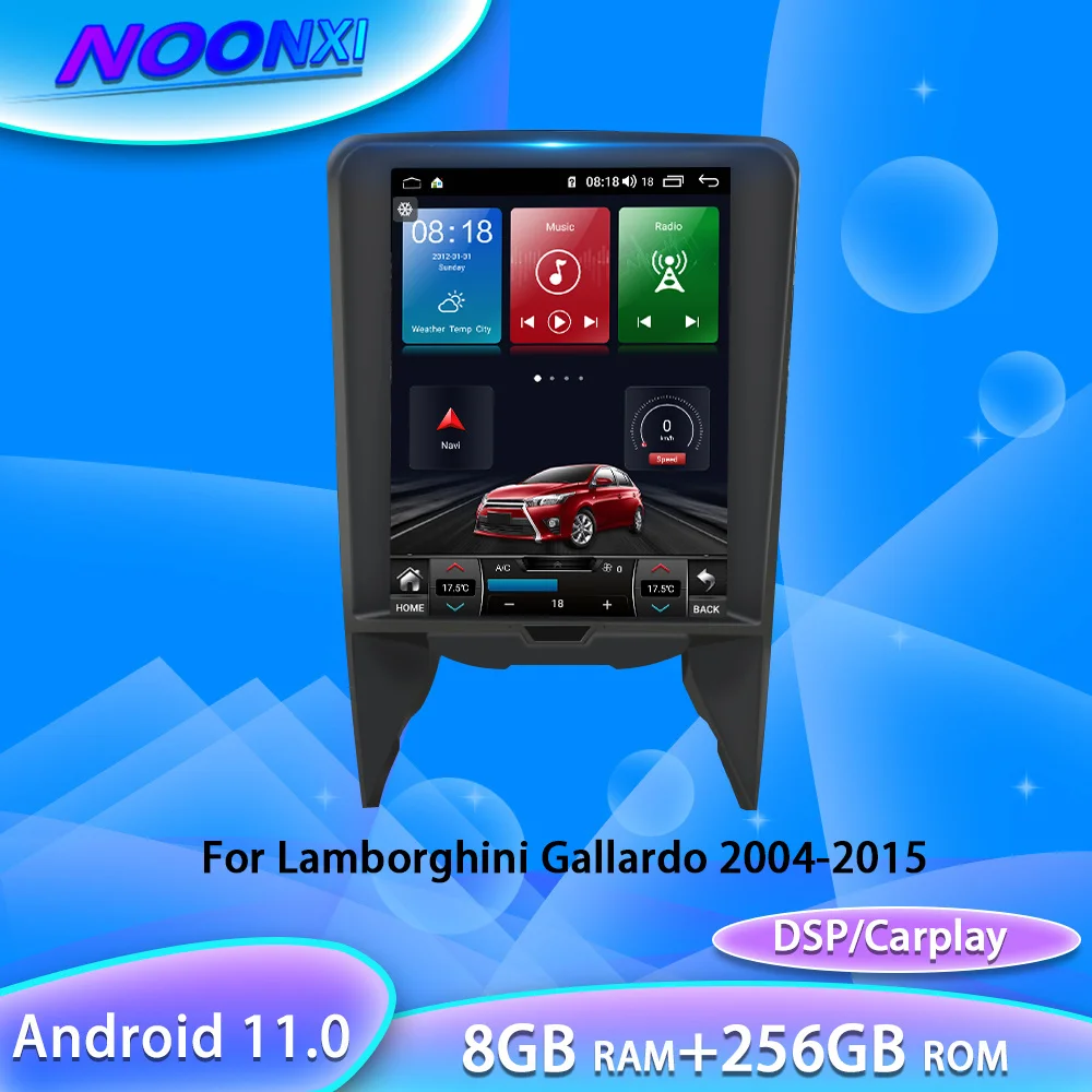 

Автомагнитола для Lamborghini Gallardo 2004-2015, видеоплееры с IPS экраном, Bluetooth-приемник, автомобильный мультимедийный плеер Carplay 8 ГБ + 256 ГБ