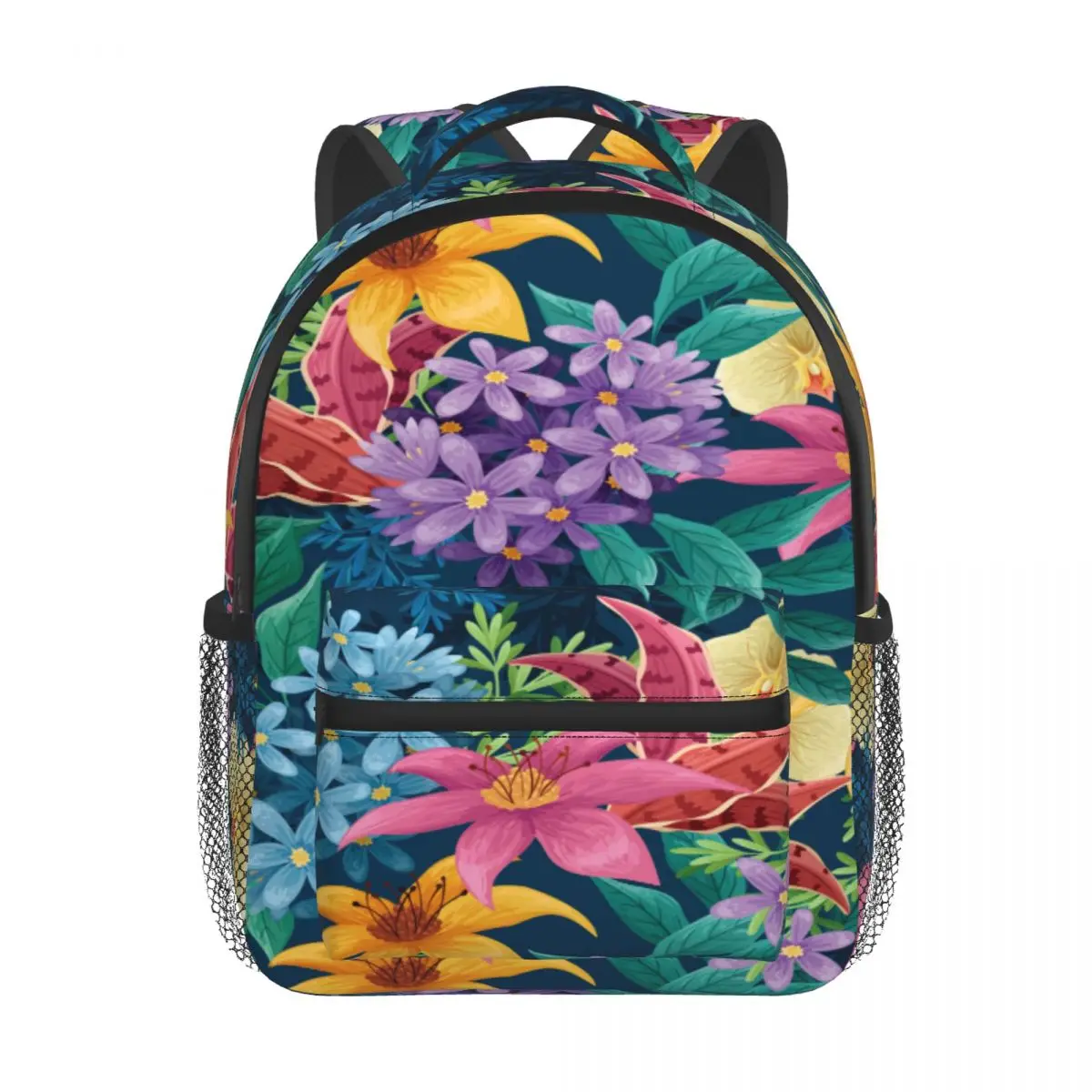 Kids Backpack Exotic Floral Kindergarten Children Mochila School Bag