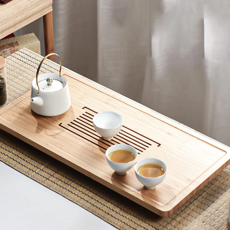 

Китайский бамбуковый поднос для чая, дренажный поднос для хранения сухой воды, поднос для чая кунг-фу, бамбуковый поднос для чая, деревянный поднос для дома
