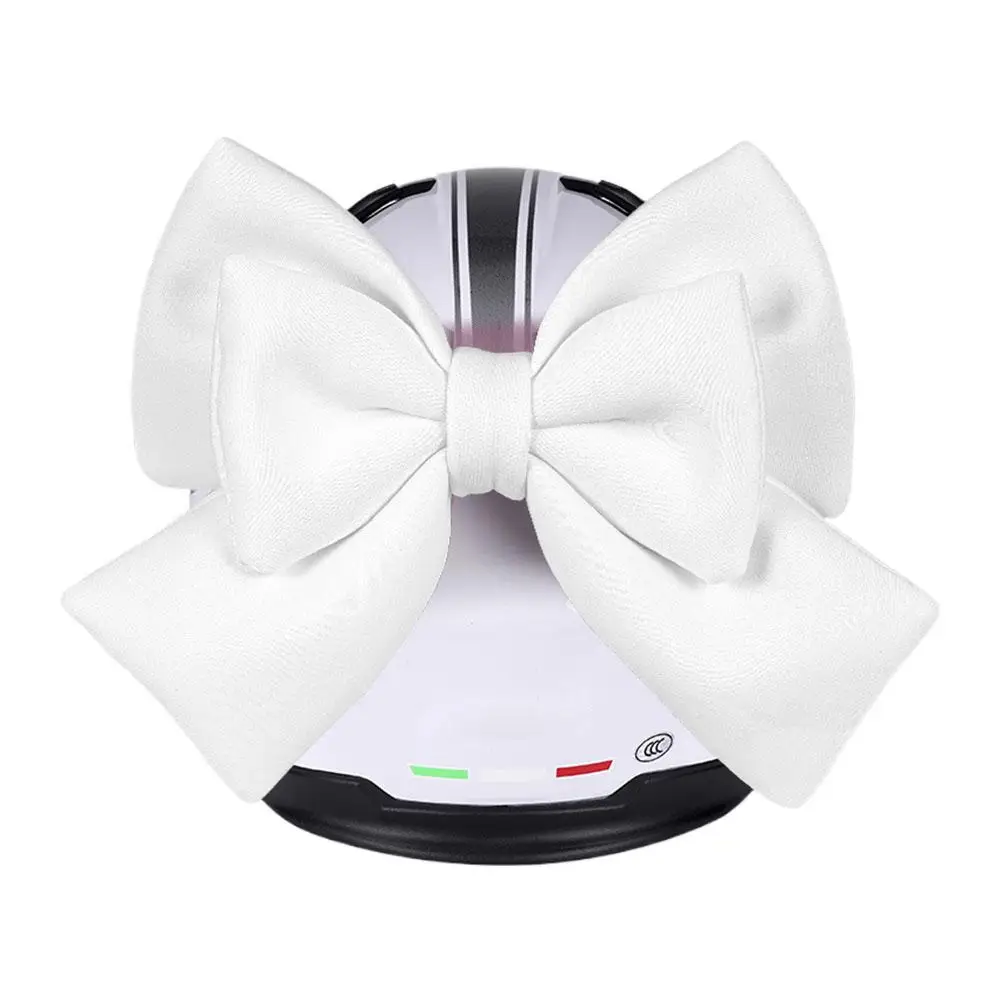 

Мотоциклетный шлем с бантом, украшение для электрического велосипедного шлема, украшение для кузова автомобиля, аксессуары с бантом на присоске для девочек и женщин