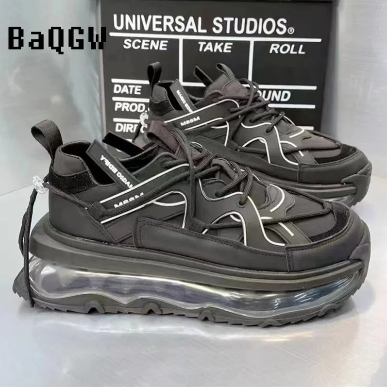 Дизайнерские роскошные кроссовки на массивной платформе для мужчин модные