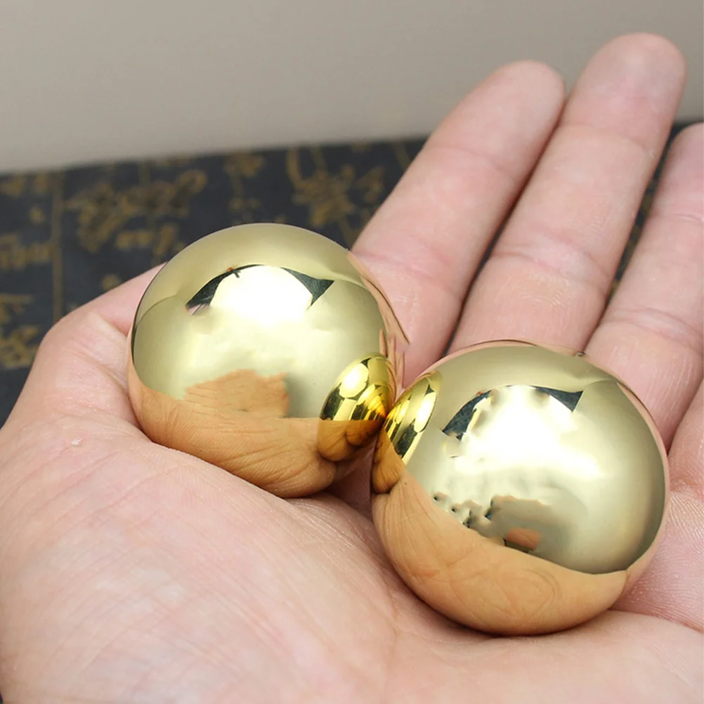 

Hand Relaxing Balls Exercise Massage Practical Decorative Handballs Brass Portable Massaging