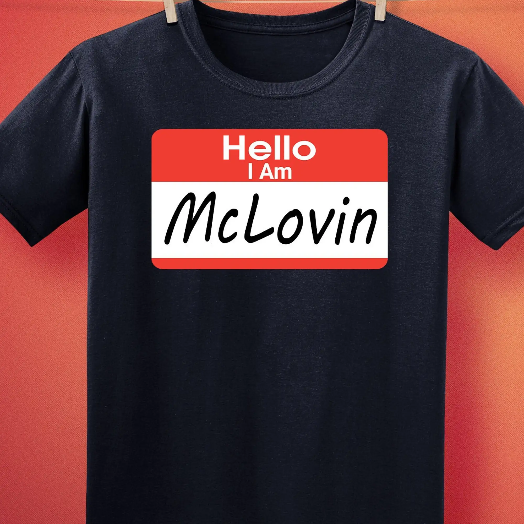 Я мкловин привет бирка с именем пародия футболка