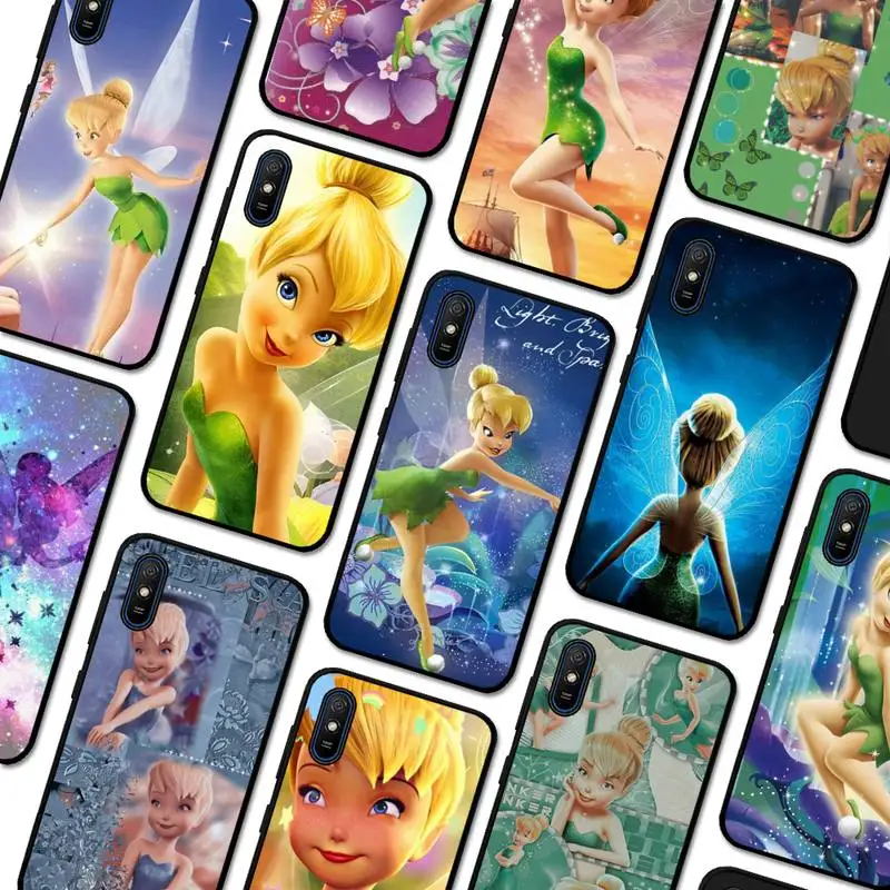 

Disney Tinker Bell Phone Case for Redmi 5 6 7 8 9 A 5plus K20 4X 6 cover