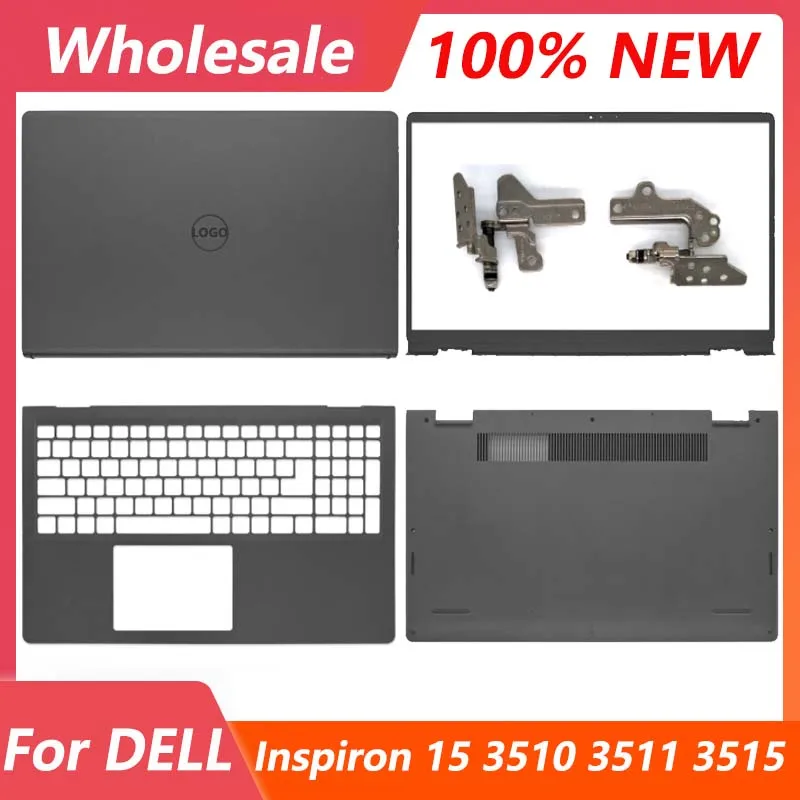 New For Dell Inspiron 15 3510 3511 3515 3520 3521 LCD Back Cover Front Bezel Hinges Palrmest Bottom Case 00WPN8 00DM9D 09WC73