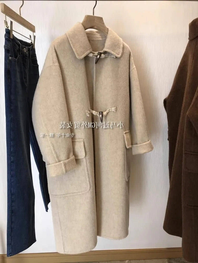 Художественное шерстяное пальто в стиле ретро для женщин осенне-зимний новый