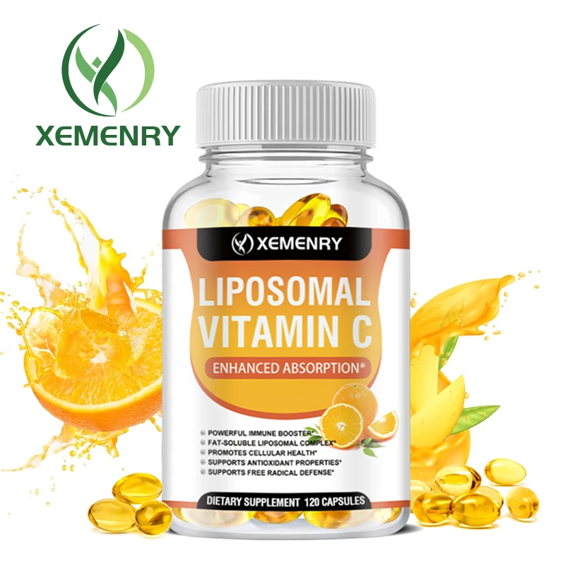 

All Natural Liposomal Vitamin C Supplement - Antioxidant Highly Absorbable Fat Soluble VIT C Collagen Booster