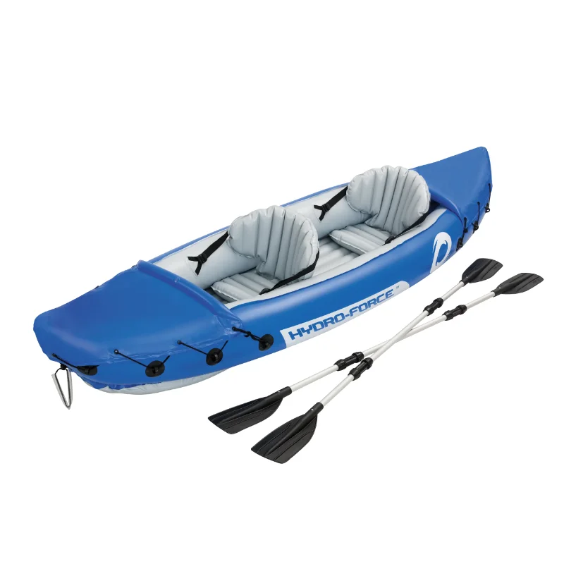 Lite-Rapid X2 Inflatable Voyager Kayak, Blue, 126 x 35 in.