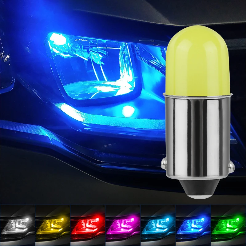 

Лампа светодиодная BA9S светодиодный 12929 COB T4W H6W для указателей поворота, 12 В