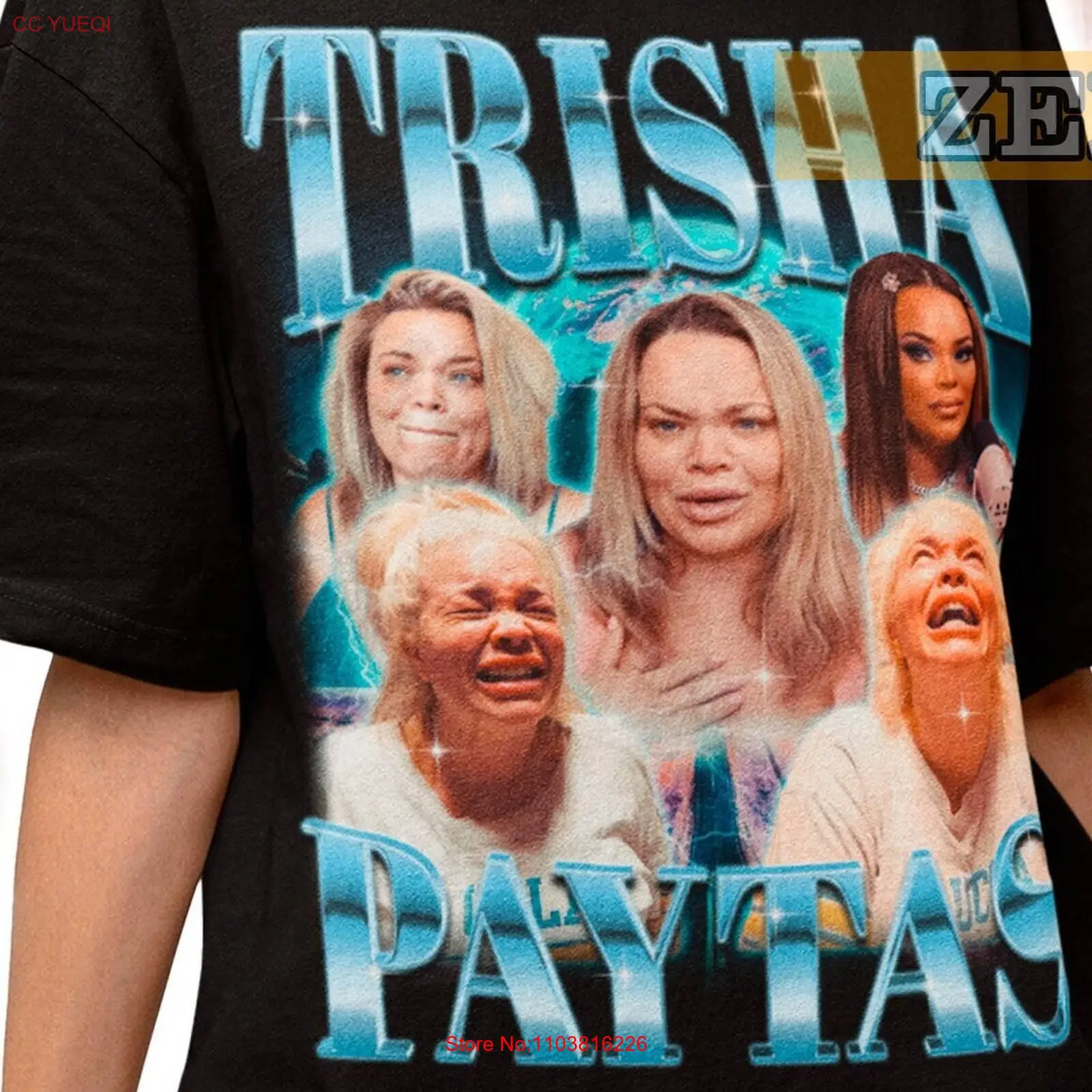 Ретро рубашка Trisha Paytas Свитшот Tribute Trish
