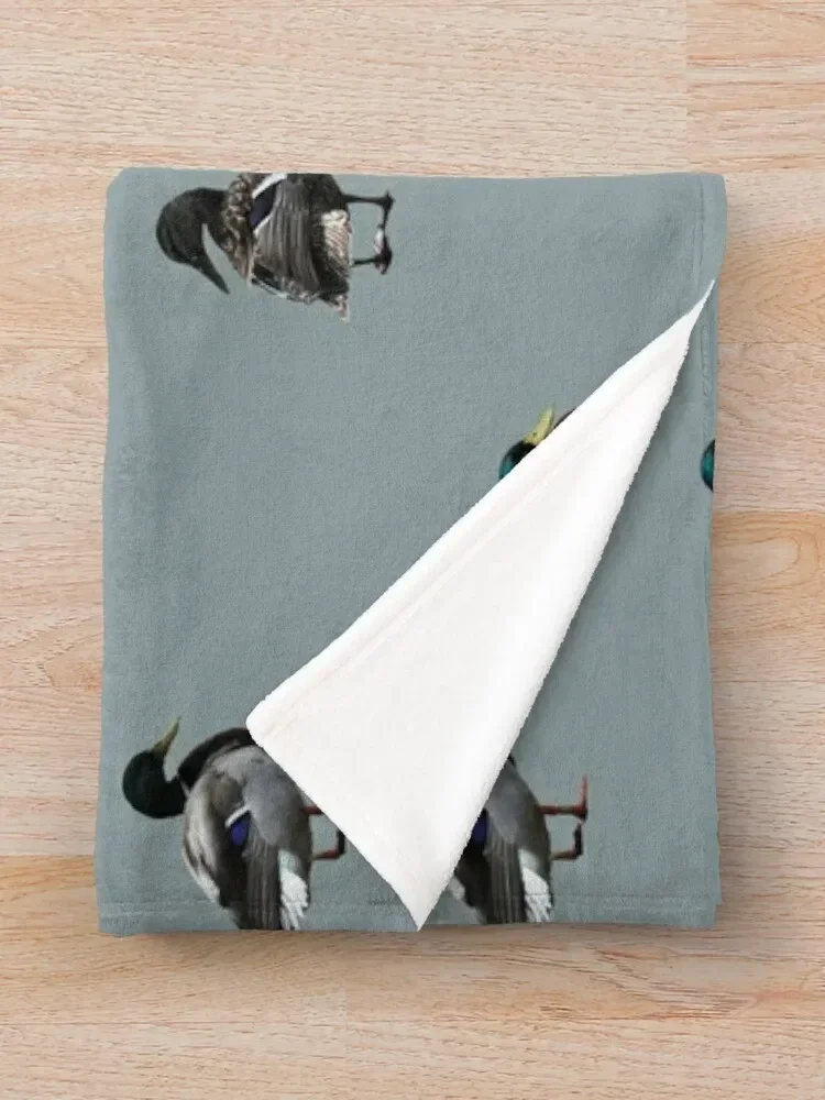 Плед с рисунком кряквой утки пляжное покрывало для сна в среду гигантские одеяла