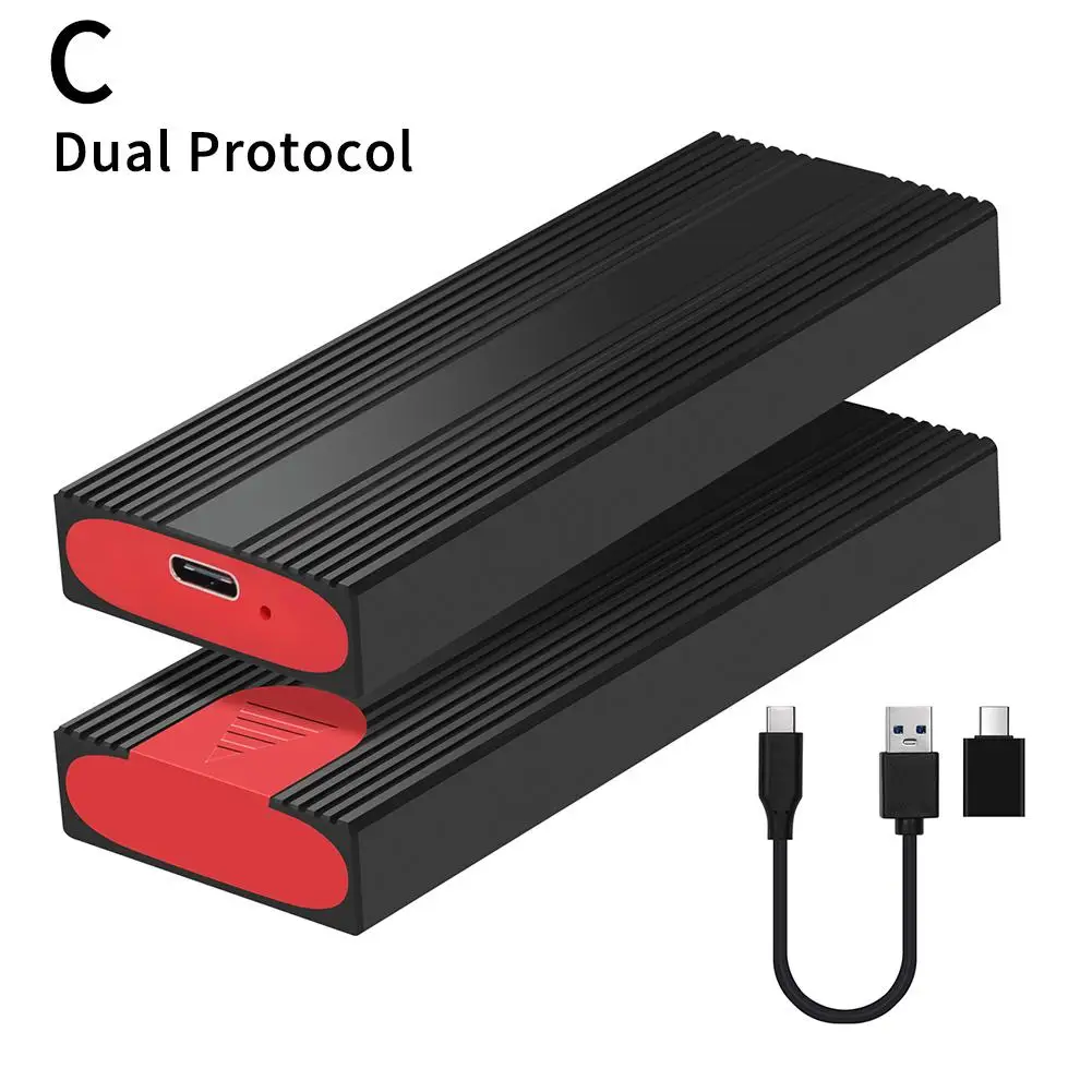Корпус для M.2 SSD Box Type C NGFF NVME Dual Protocol PCIe M2 NMVe