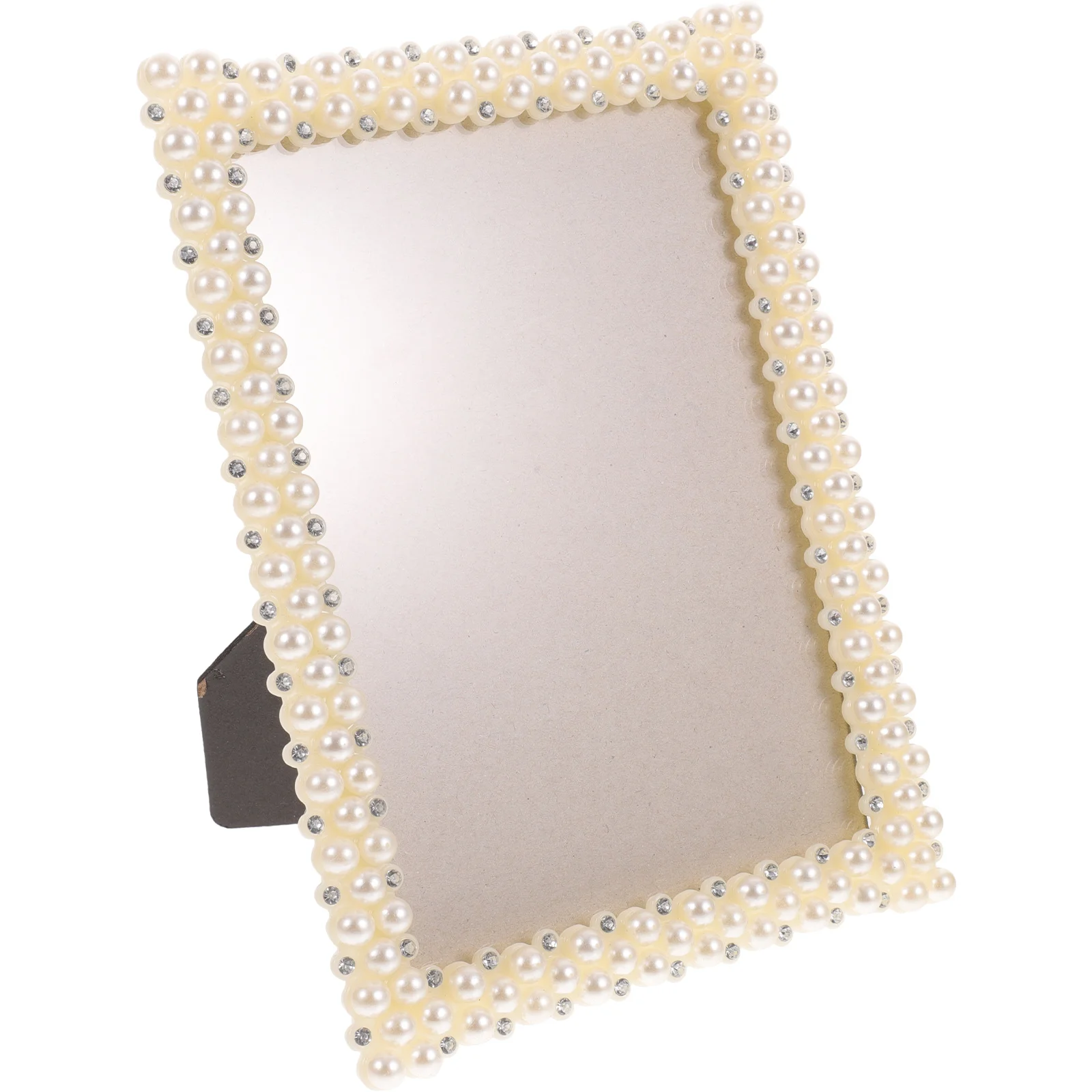 

Frame Photo Picture Frames Wedding Pearl Rustic Farmhouse Display Vintage Vertical Tabletop Decorative Desktop Rhinestone Family