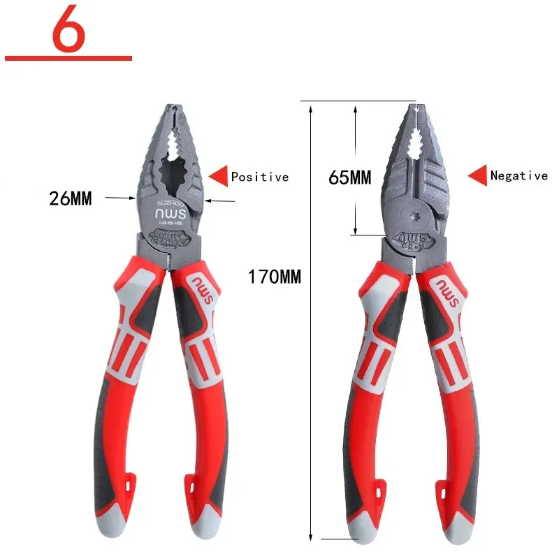 

Плоскогубцы RICHMETERS 6"/7"/8", хромованадиевая сталь