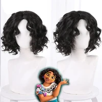 anime fantasy magic full house encanto heroine mirabel cospaly wig mirabel black styled wavy short hair cos party