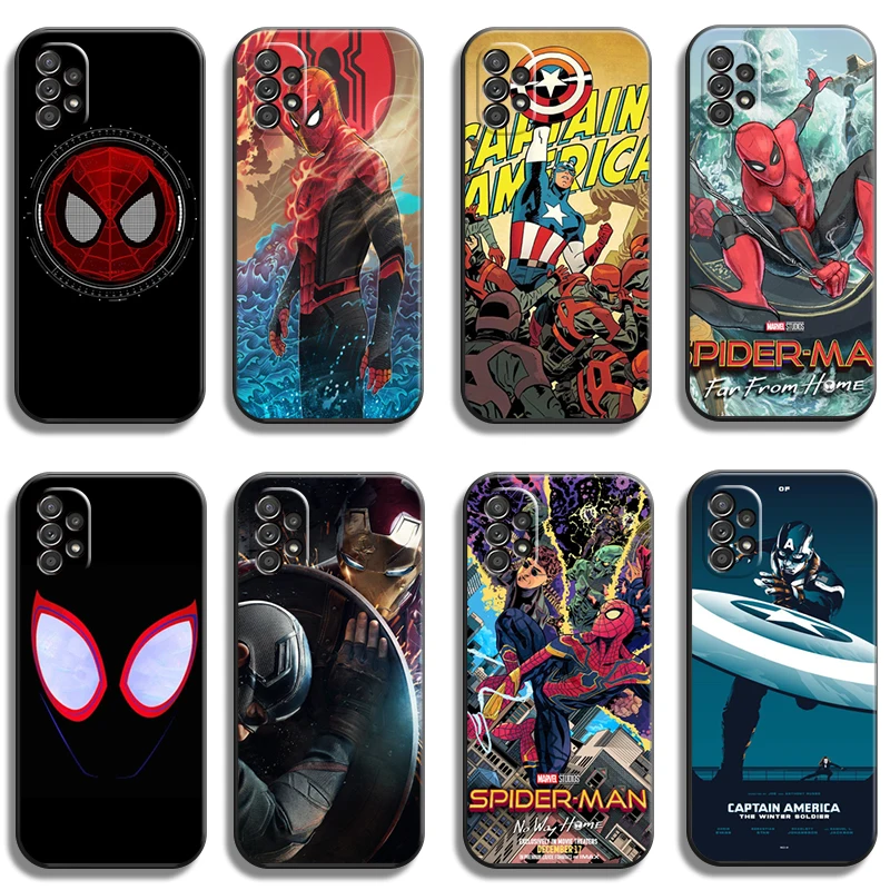 

Marvel Spiderman Phone Cases For Samsung Galaxy A31 A32 A51 A71 A52 A72 4G 5G A11 A21S A20 A22 4G Cases Carcasa Soft TPU