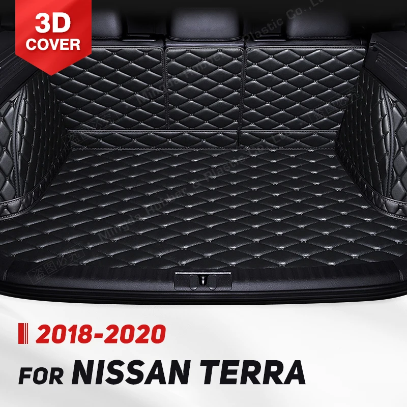 

Автомобильный коврик для багажника с полным покрытием для Nissan TERRA 2018-2020 19, автомобильный коврик для багажника, подкладка для груза, защитные аксессуары для интерьера
