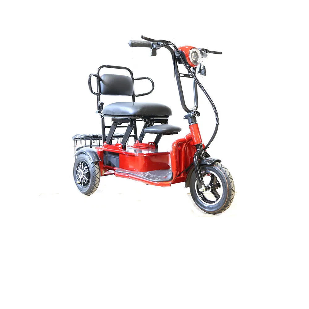 

48V12/20Aelectric Tricycle Lithium Battery350W Fold With Charger Basket Backrest Range Of 20km Motorcycle