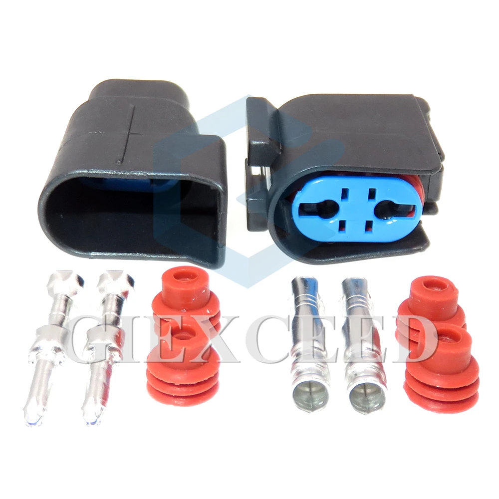 2 комплекта 2-контактный Автомобильный датчик ABS розетка проводки для Ford Mondeo 2,8 серия 98018-0001 автомобильный блок переменного тока водонепроницаемый разъем