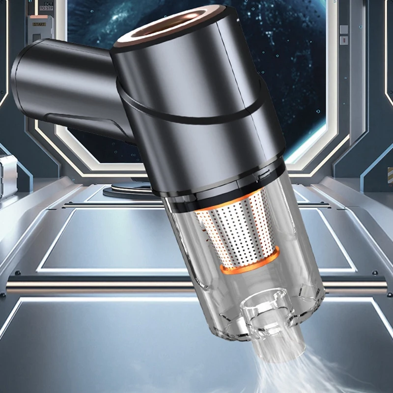 Беспроводной автомобильный пылесос мощный всасывающий ручной бытовой и двойной