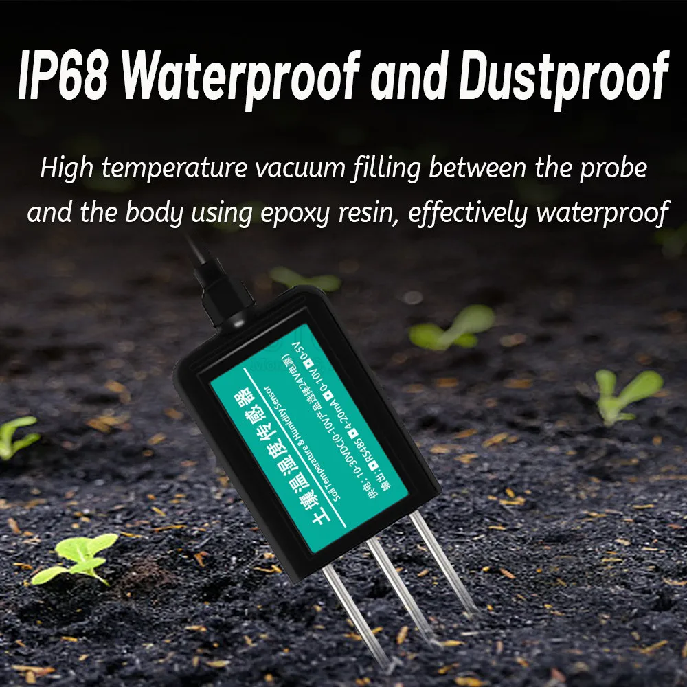 Датчик температуры и влажности почвы OEM 2 м 5 10 12 зонд с RS485 выходом датчик датчики
