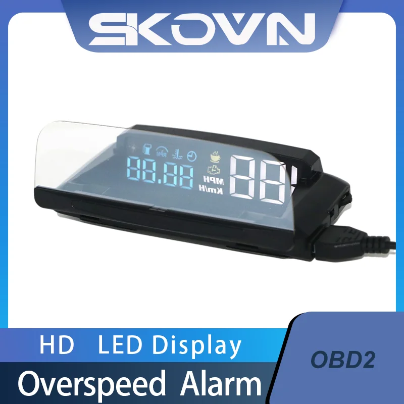 

Head Up Display SKW6 Obd2 HUD Digital Odometer Alarm Car Speedometer On-board Computer Led Auto Display Screen Projectors