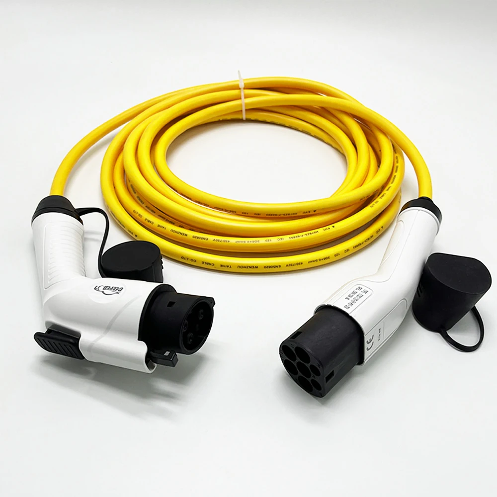 

Type2 To Type1 250V 5M Cable Home Use EV Charger 1 Phase 16A Portable Gun Charger Charging Cable