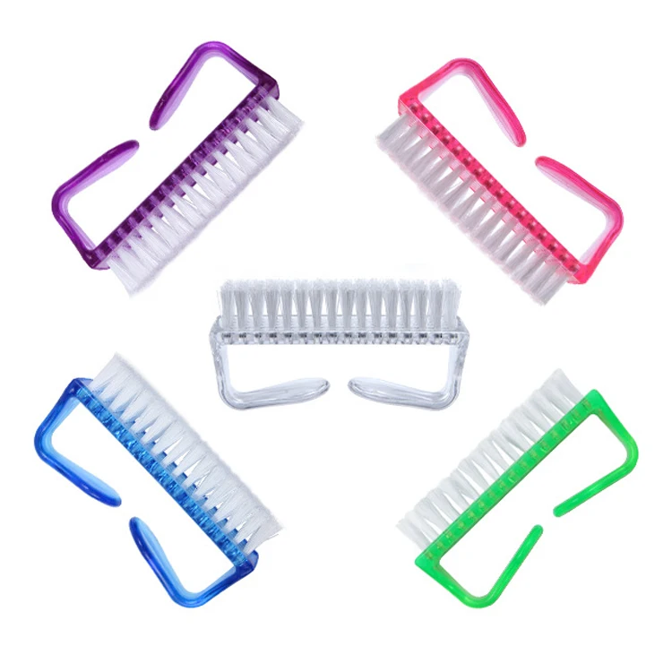 

Acrylic Dust Brush Nail powder Clean Brush File Manicure Pedicure Soft Remove Angle Scrub Multi Color Dusting Pedicure Care Tool
