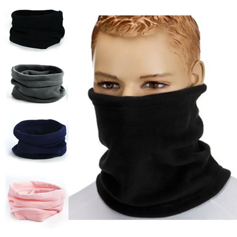 

Fashion Fleece Hood Thermal Beanie Hat Face Mask Ski Snood Scarf Neck Warmer