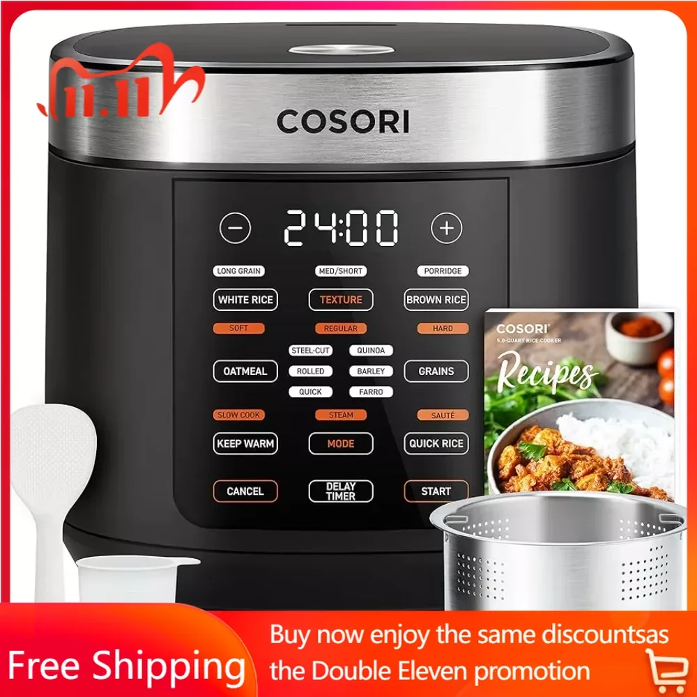 

1000W Multifunctional Electric Pan Free Shipping Slow Cooker Stew Pot Timer Warmer Stainless Steel Steamer Sauté Electric Pans