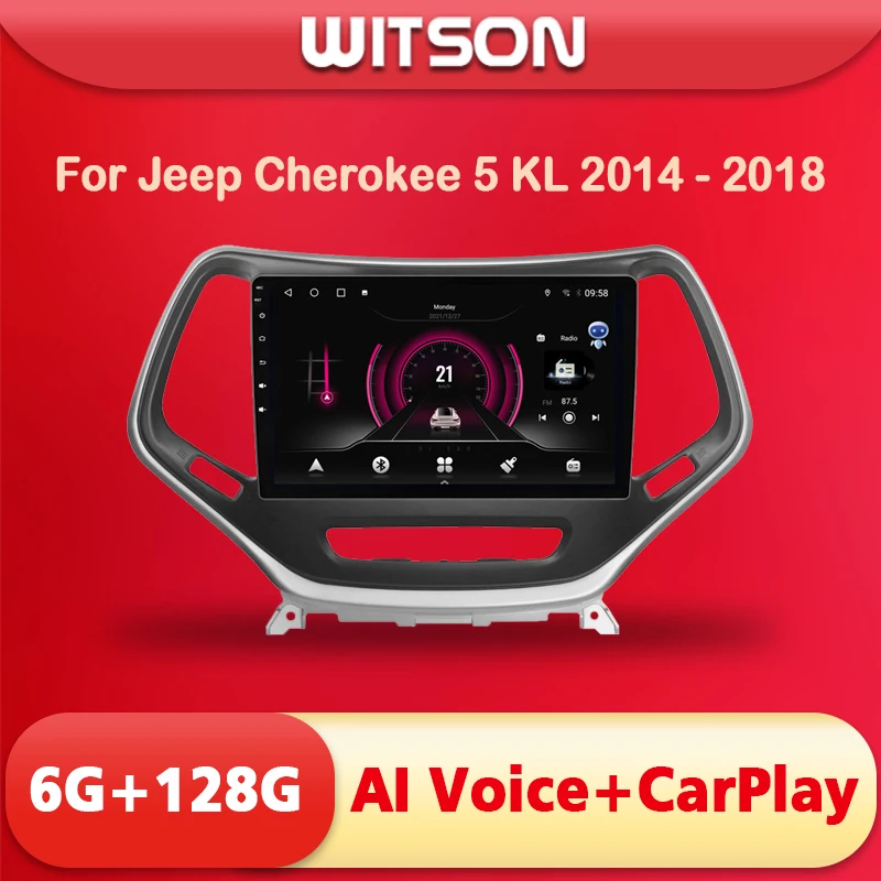 

Мультимедийная магнитола WITSON для Jeep Cherokee, 2014 - 2018 гг., с голосовым управлением