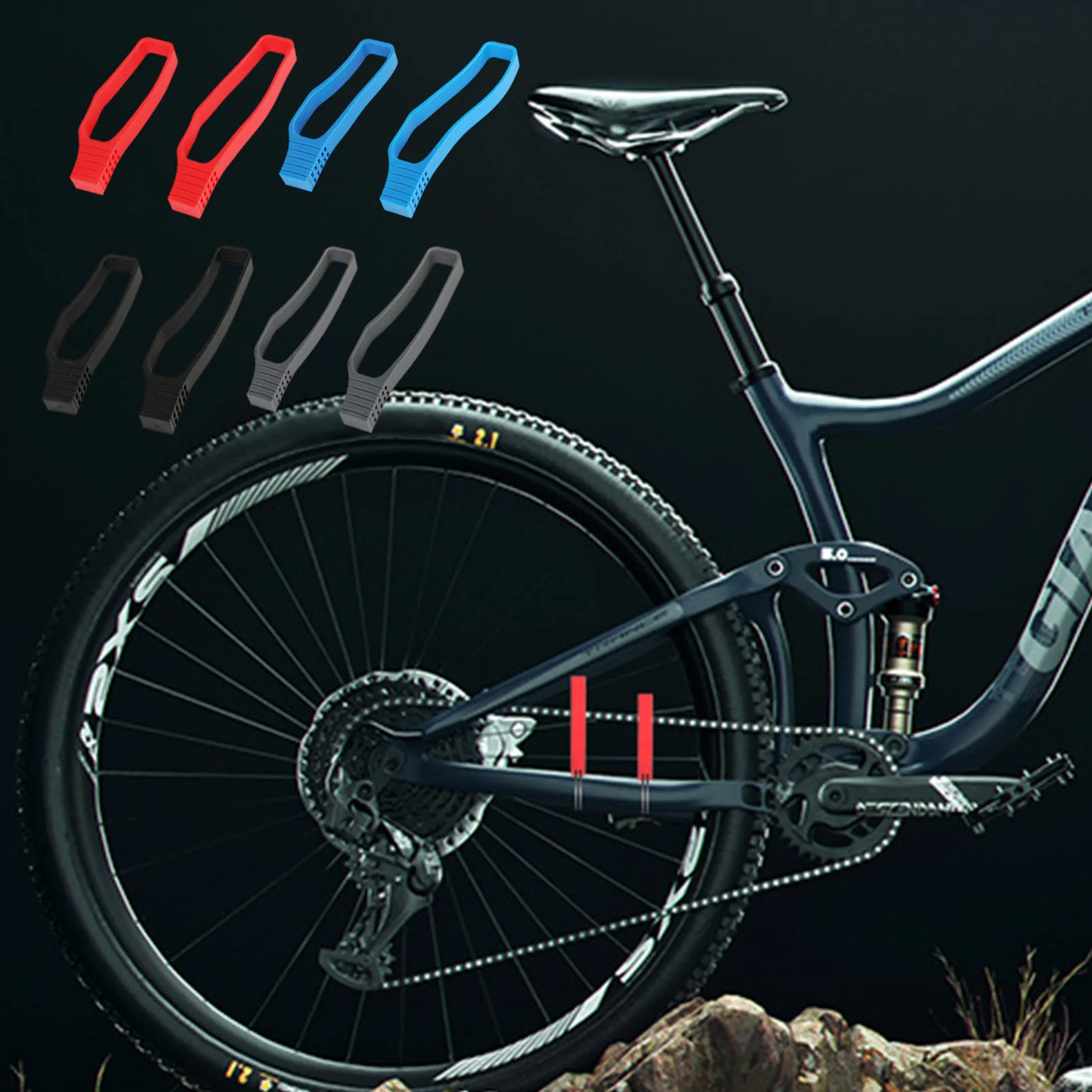 

2 шт., защитное кольцо для велосипедной цепи