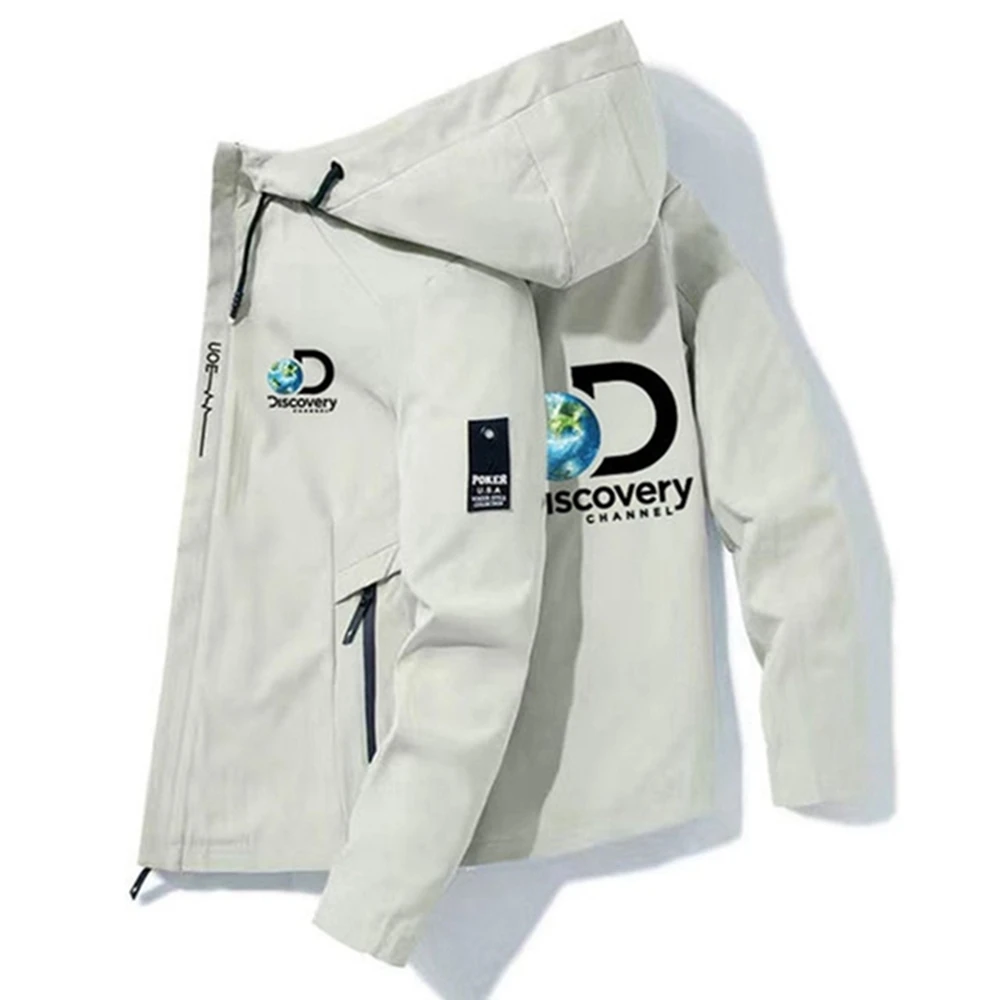 

2023 New Discovery bomber jacket Men's windproof zipper jacket Spring and Autumn casual jacket Fashion outdoor adventure jacket