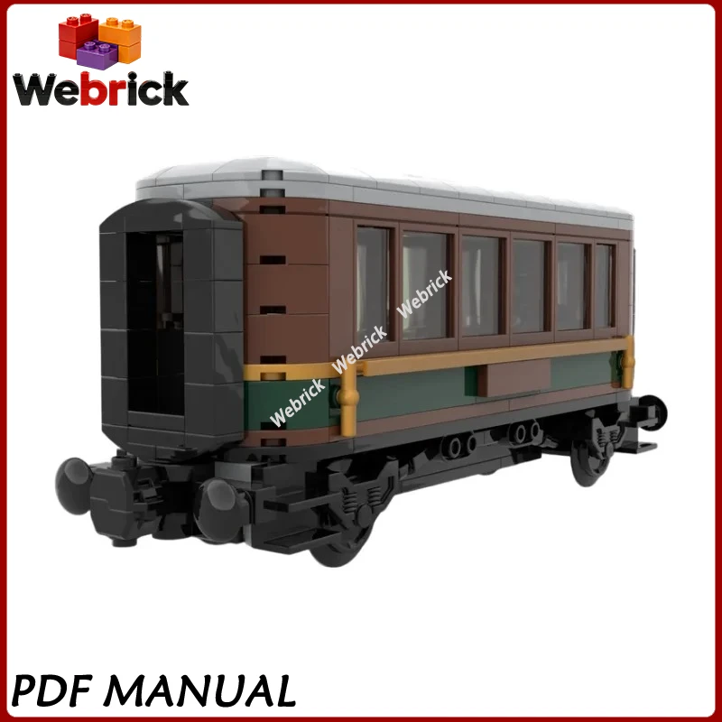 Фото Запчасти для модернизации почтового вагона Mail Wagon Deluxe Coach, подходящие для паровоза 60511, модель для сборки из кирпичиков MOC, городская железная дорога, демонстрационная модель №2