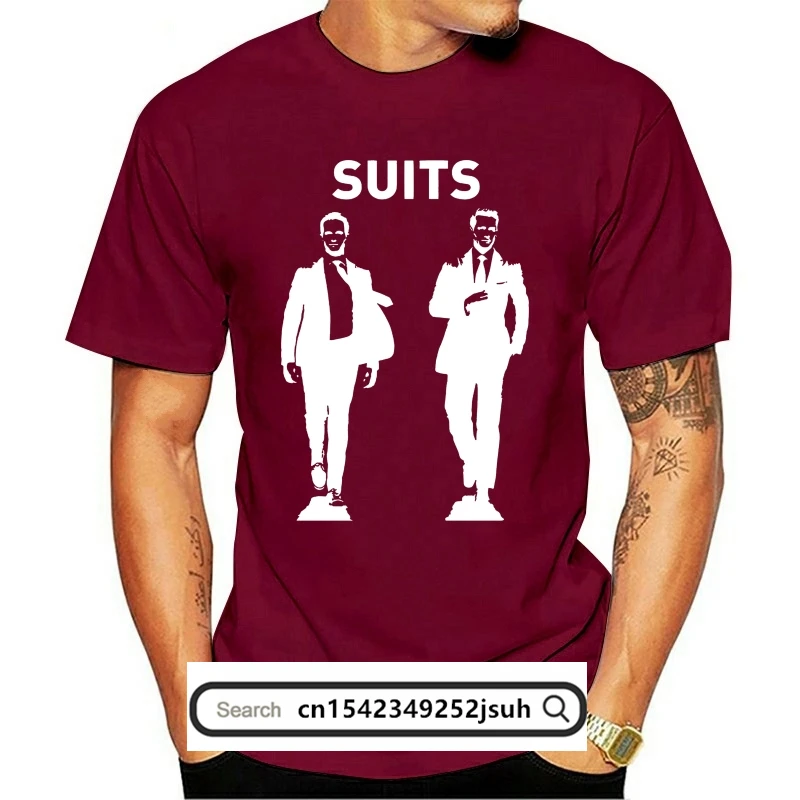 

Suits Tv Show Harvey Specter Mike Ross Mens T Shirt Black Stylish