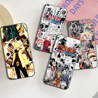 naruto anime phone case for xiaomi redmi note 9 7 7a 9t 9a 9c 9s 9 8 pro 8t 8 2021 5g back soft black silicone cover coque