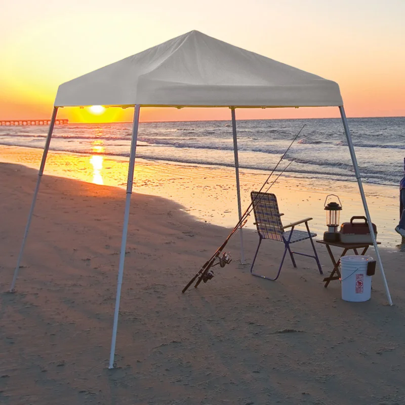 

8' X 8' Sport Pop-up Canopy Slant Leg White Cover