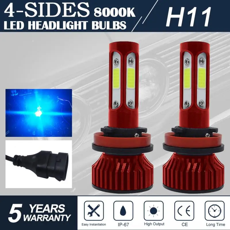 

H8/9/11 Led Headlight Plug&play Mini Headlamp 360 Degree No Dead Angle Lighting Car Accessories Car Bulb Kit Fog Lamp