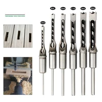 hss twist drill bits woodworking drill tools kit set square auger mortising chisel drill set square hole extended saw 6 0mm16mm