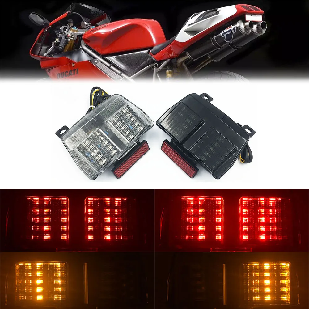 Фото Задний фонарь в сборе, светодиодные задние задние фонари для DUCATI Superbike 916,916 SP 748 748S 748R 996 996S 996R 998 998S 998 SP 998R №2